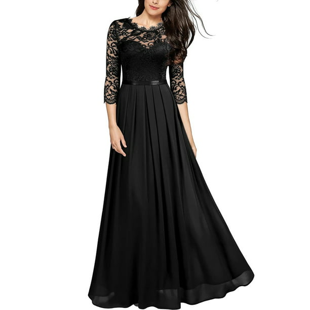 Women Long Maxi Chiffon Evening Formal Party Cocktail Dress Bridesmaid Prom Gown